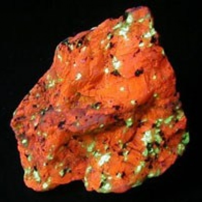 Calcite under filtered UV Light