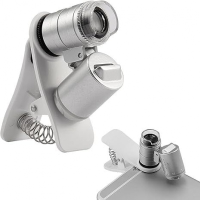 Magnifier Clip Type Cellphone LED 60x